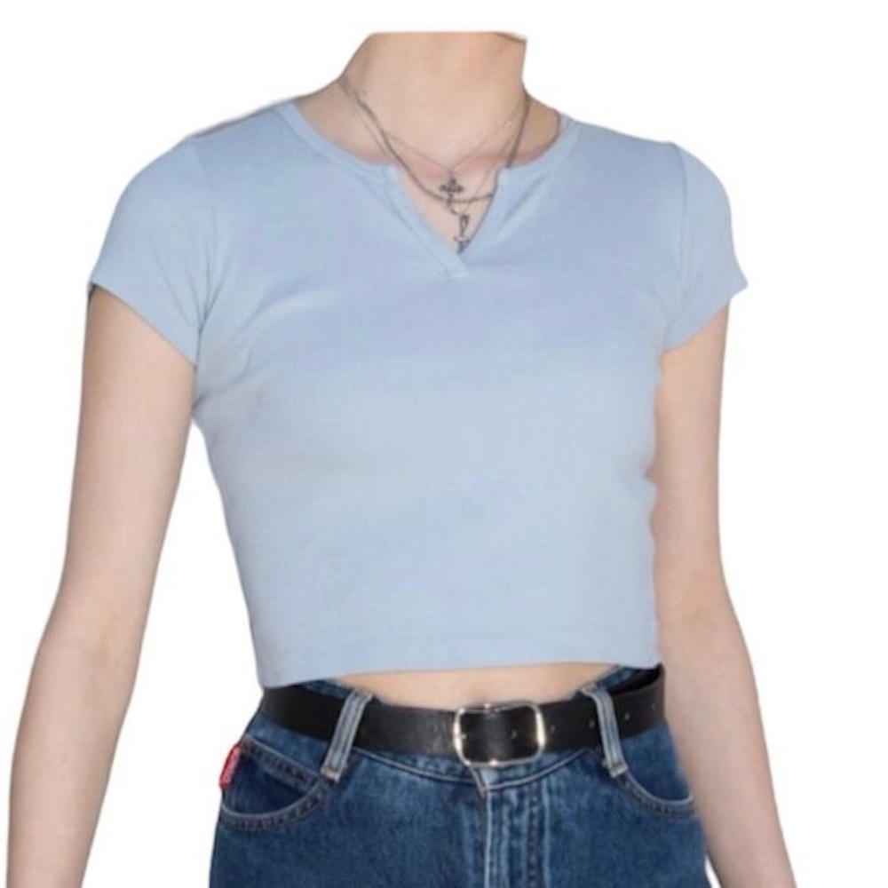 Brandy Melville V-Neck Crop Top